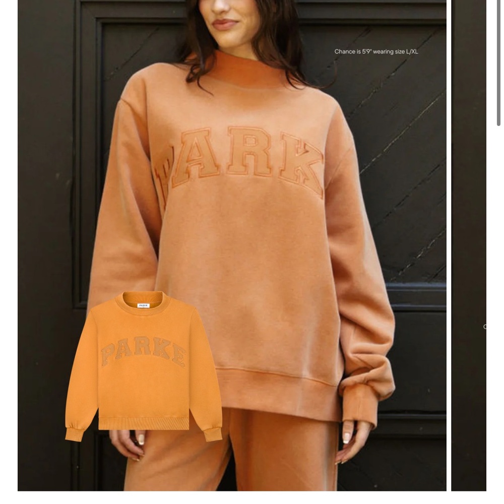 Parke Women's Crew Neck Sweater - Orange